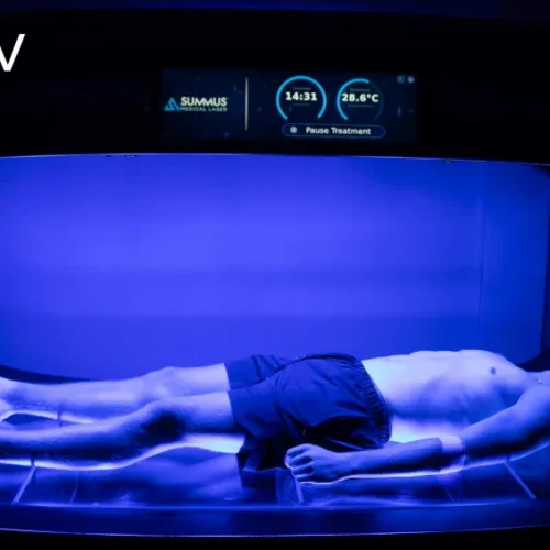Patient in IVRS class IV laser pod Amarillo TX